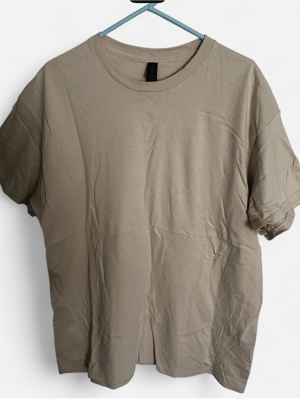 Gildan Short Sleeve Crew T-Shirt in Taupe Beige